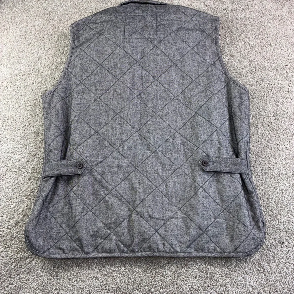 Jos A Bank‎ 1905 Mens M Quilted Vest Gray Tailored Fit Sleeveless Preppy Career
